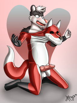 anthro birth black_body black_fur black_tentacles blue_eyes bodily_fluids bodysuit clothing cum cumshot duo ejaculation facial_piercing forced forced_transformation fur genital_fluids hair hypnosis identity_death latex latex_clothing latex_cum latex_skinsuit latex_transformation liquid_latex male male/male mask mask_transformation mind_alteration mind_control nose_piercing nude_anthro nude_human nude_male piercing red_body red_bodysuit red_clothing red_fur red_skinsuit red_suit ring_piercing skinsuit solo suit suit_transformation tentacles text tight_clothing transformation unusual_bodily_fluids unusual_cum unusual_genital_fluids wearing_mask white_body white_clothing white_fur white_hair white_suit xyveon canid canine fox living_bodysuit living_latex mammal mephitid skunk 3:4 english_text hi_res