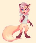 5_fingers fingers fur hair heterochromia orange_body orange_fur smile imalou canid canine fox mammal 2021 digital_media_(artwork) hi_res