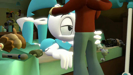 bed_sheet bedding bedroom bedroom_eyes bedroom_sex blue_body bodily_fluids clothed clothing cum cum_in_mouth cum_inside cum_string duo fellatio female female_on_human female_penetrated genital_fluids genitals hammer human_on_humanoid human_penetrating_female interspecies kicking_feet looking_down looking_up machine male male/female male_penetrating male_penetrating_female narrowed_eyes not_furry oil_can oral oral_penetration penetrable_sex_toy penetration penile penile_penetration penis penis_in_mouth plushie plushophilia saliva saliva_on_penis seductive sex sex_toy thrusting tools unimpressed vein veiny_penis vibrator wand_vibrator monstergatoradeblue banjo-kazooie my_life_as_a_teenage_robot nickelodeon nintendo palworld pocketpair pokemon r.e.p.o. rareware team_fortress_2 valve banjo_(banjo-kazooie) jenny_wakeman pyro_(team_fortress_2) sheldon_lee android bulbasaur dazzi_(pal) eevee generation_1_pokemon human humanoid mammal pal_(species) pokemon_(species) robot robot_humanoid 16:9 3d_(artwork) 3d_animation animated digital_media_(artwork) loop no_sound painting_(artwork) short_playtime source_filmmaker_(artwork) traditional_media_(artwork) traditional_painting_(artwork) video widescreen