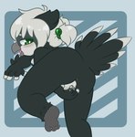 anthro female fingering looking_back masturbation solo vaginal vaginal_masturbation vulva young cubcore fukiyo_(pokeandpenetrate) avian bird owl hi_res