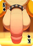 accessory anthro balls big_balls big_penis card card_game card_template cock_ring crotch_shot flaccid gaming genital_focus genital_shot genitals huge_balls huge_penis humanoid_genitalia humanoid_penis jewelry king_of_spades male penis penis_accessory penis_focus penis_jewelry penis_shot playing_card playing_card_template solo spades_(suit) spiked_cock_ring spikes suit_symbol symmetry symmetry_(reflectional) komdog mario_bros nintendo bowser koopa reptile scalie 2020