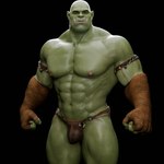 abs fangs green_body green_skin humanoid_pointy_ears male muscular muscular_humanoid muscular_male nipples not_furry pecs pointy_ears solo teeth vein voluox humanoid orc 1:1 3d_(artwork) digital_media_(artwork) hi_res