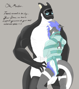 anthro anthro_on_anthro bdsm bondage bound diaper drone dronesuit duo horn larger_male male male/male pacifier restraints simple_background size_difference smaller_male straitjacket text lonegreenorcacalf mythology dro aquatic cetacean dolphin dragon mammal mythological_creature mythological_scalie oceanic_dolphin orca scalie toothed_whale absurd_res english_text hi_res