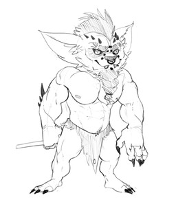 3_toes 4_fingers anthro arm_spikes beard big_ears big_muscles big_pecs bottomwear cheek_tuft chin_tuft claws closed_smile clothed clothed_anthro clothed_male clothing ear_tuft elbow_spikes eyebrow_spikes eyebrows facial_hair facial_piercing facial_tuft feet fingers happy head_tuft huge_muscles huge_pecs humanoid_hands inner_ear_fluff loincloth loincloth_only looking_forward male male_anthro mane mouth_closed muscular muscular_anthro muscular_male muscular_thighs navel nose_piercing nose_ring obliques pecs piercing plantigrade pubes ring_piercing short_anthro short_male simple_background skimpy smile solo spikes spikes_(anatomy) standing thick_eyebrows toes topless topless_anthro topless_male torn_bottomwear torn_clothing torn_loincloth tuft white_background bristol league_of_legends riot_games tencent fan_character mahotis_(bristol) mammal yordle 2019 digital_media_(artwork) full-length_portrait greyscale monochrome portrait sketch