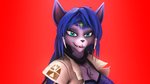 anthro blue_body blue_fur blue_hair dreamworks_smirk eyebrows female fur hair looking_at_viewer raised_eyebrow red_background simple_background solo sanguine_paladin grubhub nintendo star_fox warfare_machine krystal_(star_fox) warfare_krystal canid canine fox mammal 16:9 3d_(artwork) digital_media_(artwork) hi_res meme source_filmmaker_(artwork) widescreen