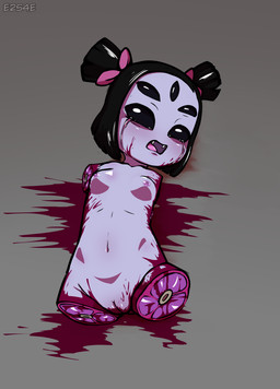 4_missing_limbs 5_eyes 6_arms 8_missing_limbs amputation amputee black_hair blood bodily_fluids bone breasts clitoris crying disability dismemberment exposed_bone exposed_muscle female genitals gore gore_focus hair humanoid_genitalia humanoid_vulva missing_all_arms missing_all_legs missing_all_limbs missing_arm missing_leg missing_limb multi_arm multi_eye multi_limb natural_breasts navel nipples nude purple_body quadruple_amputee short_hair solo tears tied_hair vulva e254e undertale undertale_(series) muffet animal_humanoid arachnid arachnid_humanoid arthropod arthropod_humanoid humanoid spider spider_humanoid 2020 absurd_res digital_media_(artwork) hi_res