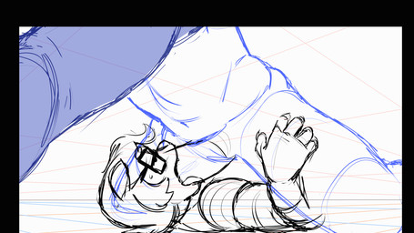 anthro arm_support balls_deep big_penis bodily_fluids deep_throat dominant dominant_male duo eye_roll eyewear face_fucking faceless_character faceless_male fellatio forced forward_arm_support genitals glasses huge_penetration huge_penis irrumatio kneeling larger_dom leaning leaning_forward lying male male/male muscular muscular_male north_pole_position on_back on_top oral oral_penetration penetration penile penis penis_in_mouth sex size_difference smaller_penetrated spread_legs spreading sweat three-quarter_view tongue tongue_out tongue_out_fellatio animalboyfriend doc_(animalboyfriend) domestic_cat felid feline felis mammal 16:9 2025 2d_animation animated frame_by_frame hi_res sketch widescreen