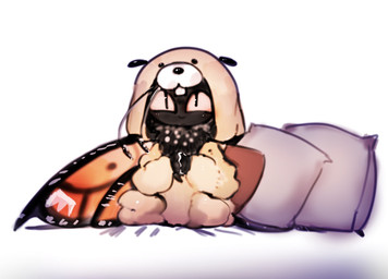 ambiguous_gender animal_costume anthro black_body closed_smile clothed clothed_anthro clothing eyespots folded_wings insect_wings lepidopteran_wings markings mouth_closed multicolored_wings onesie orange_wings pillow ruff sitting smile solo wings jc7uhuneuoq7bnv disney hoppers_(disney) pixar titus_(hoppers) arthropod butterfly insect lepidopteran 2026 digital_media_(artwork) shaded