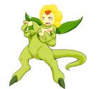 breasts female flower fondling genitals hand_on_breast nipples non-mammal_breasts non-mammal_nipples plant pussy self_fondle solo wide_hips glenn third-party_edit bandai_namco digimon digimon_(species) elemental_creature elemental_humanoid flora_fauna humanoid plant_humanoid sunflowmon