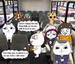 alternate_species anthro azumanga_daioh biped black_body black_eyes black_fur box brown_hair bus cardboard cardboard_box chiyo-father comedy_central commercial_vehicle container domestic_cat electronics english_text eric_cartman featureless_crotch felid feline felis female fur grey_eyes group hair holding_container holding_object inside_bus kamineko kenneth_mccormick kyle_broflovski looking_at_object looking_at_phone looking_at_viewer male mammal nude nyazsche overweight overweight_anthro overweight_female phone photo_manipulation purple_hair sad slim_female smile south_park stanley_marsh text thought_bubble vehicle white_body white_fur yellow_body yellow_fur