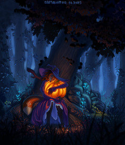 5_fingers anthro autumn bottomwear branch broom claws cleaning_tool clothed clothing detailed_background dress eyes_closed feet female fingers flower food forest fruit fungus fur grass hair hat headgear headwear holidays jack-o'-lantern lamp landscape leaf magic_user markings mouth_closed multicolored_body multicolored_fur multicolored_tail mushroom night orange_body orange_fur orange_hair orange_light paws petticoat plant pumpkin purple_clothing rock skirt solo tail text topwear tree witch witch_costume witch_hat old_squatter halloween canid canine canis fox mammal 2025 absurd_res artist_name colored detailed digital_drawing_(artwork) digital_media_(artwork) english_text hi_res shaded signature
