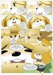animal_crossing blush canid canine canis cuddling domestic_dog drgnalexia duo english_text extreme_size_difference female gentle_giant handjob helpless hi_res isabelle_(animal_crossing) larger_female male male/female mammal micro nano nintendo penile rubbing sex shih_tzu size_difference smaller_male text toy_dog