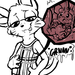 ambiguous_gender ambiguous_pred ambiguous_prey anthro anthro_pred closed_smile clothed clothed_anthro clothing duo feral feral_prey fully_inside half-closed_eyes hand_on_belly inside_stomach mouth_closed narrowed_eyes onomatopoeia oral_vore rumbling_stomach smile soft_vore sound_effects tail text tongue tongue_out vore whiskers muhny animal_crossing nintendo pokemon punchy_(animal_crossing) domestic_cat felid feline felis generation_2_pokemon mammal pichu pokemon_(species) 1:1 2020 digital_drawing_(artwork) digital_media_(artwork) english_description restricted_palette male_(lore)