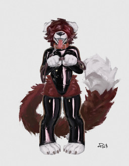 4_toes 5_fingers absolute_territory anthro bdsm biped black_clothing black_latex black_legwear black_leotard black_nose black_thigh_highs breasts brown_body brown_fur brown_hair claws clothed clothed_anthro clothed_female clothing collar digitigrade feet female female_anthro finger_claws fingers floppy_ears fluffy fluffy_tail fur glistening glistening_latex hair hair_over_eyes happy hip_tuft holding_own_leash knock-kneed latex latex_clothing latex_leggings latex_legwear latex_leotard latex_thigh_highs leash leashed_anthro leashed_collar leashed_female leggings legwear leotard navel_outline offering_leash open_mouth open_smile petplay roleplay simple_background slim_anthro slim_female smile smiling_at_viewer snout solo standing submissive submissive_anthro submissive_female tail thigh_highs toe_claws toes tongue tongue_out tuft walkies white_background white_body white_fur poiuytrew cc_(ccwoof) canid canine canis domestic_dog mammal 2025 dated digital_media_(artwork) english_description full-length_portrait hi_res portrait signature trans_(lore) trans_woman_(lore)