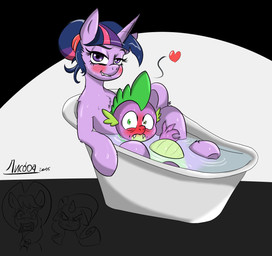 bath blush fangs female feral fur group hair heart_symbol horn looking_at_viewer male partially_submerged teeth water bylisboa friendship_is_magic hasbro my_little_pony mythology applejack_(mlp) rarity_(mlp) spike_(mlp) twilight_sparkle_(mlp) dragon earth_pony equid equine horse mammal mythological_creature mythological_equine mythological_scalie pony scalie unicorn 2013 absurd_res hi_res monochrome