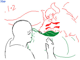 abandoned_project bestiality blush bodily_fluids cunnilingus duo ejaculation female feral genital_fluids genitals insectophilia internal internal_vaginal licking looking_pleasured male male/female oral orgasm orgasm_face sex simple_background size_difference tongue vaginal vaginal_fluids vaginal_squirting moop homestuck ms_paint_adventures nintendo pokemon arthropod generation_5_pokemon human insect lepidopteran mammal moth pokemon_(species) volcarona 4:3 animated guide_lines sketch unfinished
