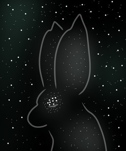 ambiguous_gender feral solo space star hellatin lagomorph leporid mammal rabbit 5:6 hi_res