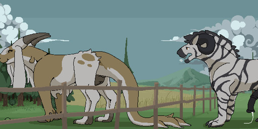 anal_wink animal_genitalia animal_penis animal_vulva anus balls belly_slapping_masturbation bodily_fluids breath breath_poof butt canine_genitalia canine_vulva clenching_balls clitoral_winking clitoris cum cum_drip detailed_background dripping duo eating eating_grass ejaculation equine_genitalia equine_penis female female_feral feral feral_on_feral genital_fluids genitals grass hands-free hooves in_heat male male/female male_feral orgasm penis plant precum presenting presenting_hindquarters presenting_vulva pubes raised_tail snort spontaneous_ejaculation stripes tail teasing throbbing throbbing_penis throbbing_vulva tree vaginal_fluids vaginal_squirting vulva mustard_(welcometothevoid) thyme_(mustard) zelko bovid caprine equid equine felkin goat hybrid mammal zebra animated animated_png digital_media_(artwork) lol_comments pixel_(artwork)