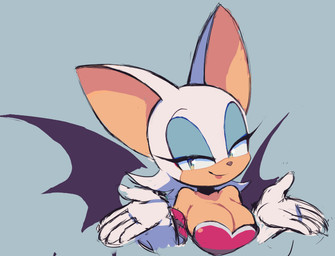 anthro armor big_breasts big_ears blue_background blue_eyelids breastplate breasts cleavage clothed clothing eyelashes female fur gloves green_eyes hair half-closed_eyes handwear narrowed_eyes simple_background smile solo tan_body tan_inner_ear tan_skin white_body white_clothing white_fur white_gloves white_hair white_handwear wings zzavok sega sonic_the_hedgehog_(series) rouge_the_bat bat mammal 2025 bust_portrait colored_sketch portrait sketch