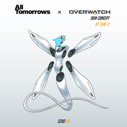 alternate_form alternate_universe floating flying machine mechanical_wings science_fiction simple_background slim tail tentacles text white_background wings 10ne-v all_tomorrows blizzard_entertainment overwatch echo_(overwatch) fan_character alien qu_(all_tomorrows) robot 1:1 absurd_res concept_art crossover digital_media_(artwork) english_text hi_res