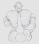 anthro antlers balls big_balls big_muscles big_pecs big_penis collar erection front_view genitals hair hand_on_pecs horn huge_balls huge_muscles huge_pecs huge_penis hyper hyper_balls hyper_genitalia hyper_muscles hyper_pecs hyper_penis looking_at_viewer male muscular nude pecs penis penis_between_pecs sketchy solo whiskers sonicgamer mythology zylo_(sonicgamer) dragon eastern_dragon mythological_creature mythological_scalie scalie 2019