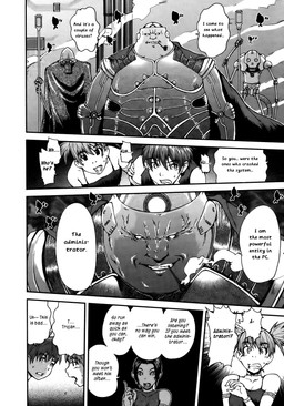artificial_intelligence bodysuit circuitry clothed clothing female group machine male not_furry skinsuit smoke technology text tight_clothing kyoumoto_takayuki android computer_virus_(species) digital_creature human mammal robot comic english_text greyscale hi_res monochrome