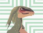 anthro beak dinosaue feathers green_body male pink_body solo teeth aniriteron ron_(aniriteron) arvinian avian bird dinosaur prehistoric_species reptile scalie theropod 3d_(artwork) 3d_animation animated digital_media_(artwork) low_res short_playtime