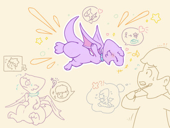 after_transformation ambiguous_gender backfire blush claws clothed clothing collar duo feral flying fur hair happy heart_symbol iconography magic_wand male membrane_(anatomy) membranous_wings musical_symbol open_mouth purple_body purple_fur purple_scales scales secretly_loves_it simple_background sitting size_difference solo speech_bubble symbol thought_bubble toony wings kareha_21909 mythology dragon human mammal mythological_creature mythological_scalie scalie 4:3 headshot_portrait hi_res portrait