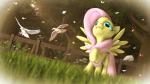 bite biting_own_tongue blue_eyes cutie_mark detailed_background eyelashes feathered_wings feathers female feral flower fur grass hair long_hair low-angle_view outside pink_hair plant self_bite smile solo tongue tongue_bite tree vignette wings sosoft friendship_is_magic hasbro my_little_pony mythology fluttershy_(mlp) equid equine mammal mythological_creature mythological_equine pegasus 16:9 2016 3d_(artwork) digital_media_(artwork) hi_res source_filmmaker_(artwork) widescreen