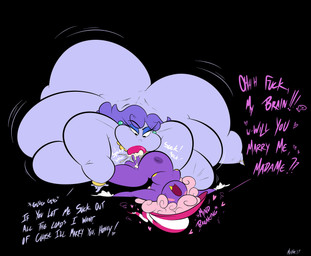 balls big_breasts big_butt black_background bodily_fluids bracelet breasts butt clothing cum cumshot dialogue duo ejaculation erection fellatio female female_penetrated femboy genital_fluids genitals gloves hair handwear hat headgear headwear heart_symbol huge_breasts huge_butt hyper hyper_breasts hyper_butt jewelry lips male male/female male_penetrating male_penetrating_female morbidly_obese morbidly_obese_female morbidly_obese_humanoid not_furry nude obese obese_female obese_humanoid open_mouth oral oral_penetration orgasm overweight overweight_female overweight_humanoid penetration penile penis pink_hair purple_body ring sex simple_background text thick_lips white_clothing white_gloves white_handwear hornymustardsauce mario_bros nintendo paper_mario madame_flurrie vivian_(mario) ghost humanoid shadow_siren spirit digital_media_(artwork) english_text hi_res trans_(lore) trans_woman_(lore)