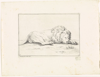 backsack balls digitigrade feral genitals grass head_down lying lying_on_ground male male_feral mane narrowed_eyes on_ground plant quadruped side_view solo tail bernard_picart public_domain felid lion mammal pantherine 1729 18th_century absurd_res ancient_art hatching_(art) hi_res monochrome shaded signature traditional_media_(artwork)