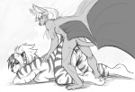 balls bat bent_over breasts ear_piercing feline female male mammal penis piercing pussy size_difference straight syrinoth tiger
Rating: Explicit
Score: 9
User: chdgs
Date: April 22, 2014