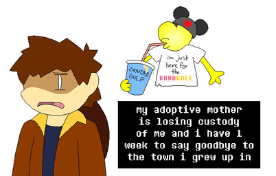 ambiguous_gender brown_hair clothing container cup dialogue drinking_straw duo hair humor jacket male mickey_mouse_ears pale_skin shirt simple_background soul text topwear white_background anonymous_artist unknown_artist deltarune deltarune_yellow undertale undertale_(series) undertale_yellow cole_(deltarune_yellow) soul_(deltarune) human mammal digital_media_(artwork) english_text