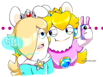 3_fingers answer answering anthro arm_around_shoulders blonde_hair blue_ear_piercing blue_eyes cellphone closed_smile clothed clothed_anthro clothed_female clothing crown dress duo ear_piercing electronics face_squish female female_anthro fingers fur gem hair hair_over_eye half-closed_eyes headgear holding_cellphone holding_object holding_phone light long_hair looking_at_another mouth_closed multicolored_body narrowed_eyes noseless phone piercing pink_clothing pink_shirt pink_topwear ruby_(gem) sapphire_(gem) shirt simple_background smile smiling_at_another speech_bubble squint squish star_ear_piercing tan_body tan_inner_ear tan_skin teal_clothing teal_dress text topwear two_tone_body white_background white_body white_fur jooniethenight mario_bros mario_plus_rabbids_kingdom_battle mario_plus_rabbids_sparks_of_hope nintendo raving_rabbids rayman_(series) ubisoft rabbid_peach rabbid_rosalina lagomorph mammal rabbid 2023 4:3 artist_name colored crossover digital_drawing_(artwork) digital_media_(artwork) english_description english_text lighting shaded