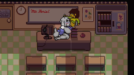 age_difference anthro anthro_penetrated bouncing_breasts bouncing_butt breasts butt classroom duo erection face_fucking fellatio female female_on_human female_penetrated human_on_anthro human_penetrating human_penetrating_anthro interspecies irrumatio male male/female male_on_anthro male_penetrating male_penetrating_female mature_anthro mature_female media_accurate older_anthro older_female older_penetrated on_model on_style oral oral_penetration penetration penile penile_penetration penis_in_mouth school sex younger_human younger_male theevilfallenone deltarune undertale_(series) kris_dreemurr toriel bovid caprine goat human mammal animated digital_media_(artwork) high_framerate no_sound pixel_(artwork) pixel_animation short_playtime video mother_(lore) mother_and_child_(lore) mother_and_son_(lore) parent_(lore) parent_and_child_(lore) parent_and_son_(lore) pseudo_incest_(lore) son_(lore)
