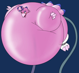 anthro aroused belly big_belly close_to_bursting glistening glistening_belly hose hose_in_butt hose_inflation huge_belly hyper hyper_belly inflation looking_pleasured open_mouth pink_belly simple_background solo spherical_inflation tongue tongue_out translucent translucent_body transparent_background bloatable bandai_namco digimon pura_(bloatable) biyomon digimon_(species) 2025 alpha_channel hi_res