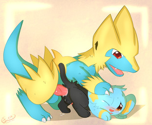 2015 all_fours anal anal_penetration animal_genitalia animal_penis anus backsack balls bent_over big_dom_small_sub black_fur blue_body blue_fur blush butt canine canine_penis cat claws cum cum_in_ass cum_inside cum_on_ground dog doggystyle duo eraquis fangs feline feral feral_on_feral from_behind_position fur hand_on_head hi_res knot looking_back male male/male mammal manectric nintendo one_eye_closed open_mouth orange_eyes paws penetration penis pokémon raised_tail red_eyes sex shinx side_view simple_background size_difference tears toe_claws video_games

Rating: Explicit
Score: 16
User: dad
Date: September 29, 2015