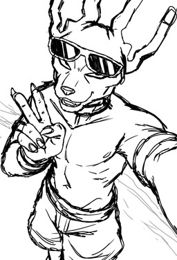 anthro beach eyewear eyewear_on_head male nipples solo sunglasses sunglasses_on_head zimakum dragon_ball dragon_ball_super beerus felid feline mammal absurd_res digital_drawing_(artwork) digital_media_(artwork) hi_res monochrome sketch unfinished