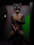 anthro looking_pleasured male masturbation mirage~ paws solo vrchat_model unknown_artist canid canine mammal winterpaw_canine 3d_(artwork) blender_(artwork) digital_media_(artwork)