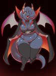 3:4 anthro bat big_breasts breasts cleavage cloak clothed clothing dax_(daxzor) daxzor dragon fangs female hi_res huge_hips legwear lips mammal markings membrane_(anatomy) membranous_wings mythological_creature mythological_scalie mythology panties scalie sharp_teeth solo tail teeth thick_tail thick_thighs thigh_highs thong underwear wide_hips wings