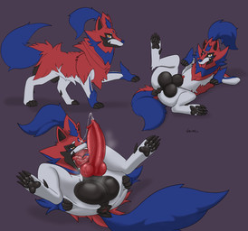 animal_genitalia animal_penis anus balls big_balls big_penis butt canine_genitalia canine_penis feral genitals huge_balls knot male pawpads penis presenting presenting_hindquarters puffy_anus simple_background solo tail vein veiny_penis conditional_dnp vanzard nintendo pokemon fan_character wugo_(vanzard) canid canine generation_8_pokemon hero_of_many_battles_zamazenta legendary_pokemon mammal pokemon_(species) zamazenta absurd_res hi_res