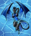 2013 3_toes arm_behind_head bikini black_body blue_body breasts claws clothed clothing dragon female floating green_eyes horn looking_at_viewer looking_up mianco multi-colored_body scalie selene skimpy solo spiked_tail spikes swimsuit tight_clothing water wings
Rating: Safe
Score: 34
User: ippiki_ookami
Date: March 10, 2013
