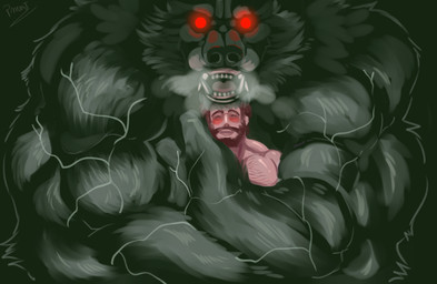 age_difference angry anthro arms_around_partner barazoku beard biceps big_muscles blush body_hair breath brown_hair chest_hair creepy_face dominant dominant_anthro dominant_male duo eyes_closed facial_hair fangs front_view fur fuzzy glowing glowing_eyes grey_body grey_fur hair hairy happy hug huge_muscles hugging_another hugging_from_behind incisors larger_anthro looking_at_viewer male male/male mature_anthro mature_male muscular muscular_anthro muscular_male mustache no_pupils older_anthro older_human open_mouth open_smile possessive protective red_eyes scary short_hair showing_teeth simple_background size_difference smaller_human smile smiling_at_viewer snarling standing submissive submissive_human submissive_male teeth vein veiny_muscles pinumontbalou mythology canid canine human mammal mythological_canine mythological_creature werecanid werecanine werecreature werewolf hi_res signature