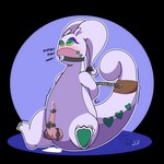 bdsm bondage bound chain chained egg_vibrator evolutionary_stone feral gag gagged gynomorph intersex mega_stone sex_toy solo tail tailbutt vibrator wide_crotch velvet706 nintendo pokemon velvet_the_gooey_dragon generation_6_pokemon goodra pokemon_(species) 1:1 alpha_channel hi_res gynomorph_(lore) trans_(lore) trans_woman_(lore)