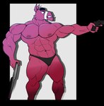 abs aiming_weapon anthro clothed clothing fur gun holding_gun holding_object holding_ranged_weapon holding_shotgun holding_weapon looking_away male muscular muscular_anthro muscular_arms muscular_legs muscular_male navel nipples pecs pinata pink_body pink_fur ranged_weapon shotgun solo speedo speedo_only swimwear teeth topless trigger_discipline weapon cronolm epic_games fortnite lt._john_llama animate_inanimate camelid living_pinata llama mammal absurd_res hi_res