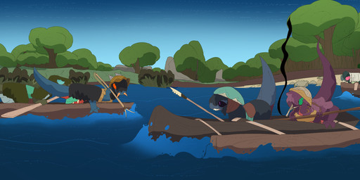 ambiguous_gender boat canoe fantasy female feral group harpoon lake male melee_weapon outside polearm smoking spear vehicle water watercraft weapon thepatchedragon dragonscape mythology forl_(thepatchedragon) hiker_(thepatchedragon) jat_(thepatchedragon) rara_(thepatchedragon) dinosaur dragon drekir mythological_creature mythological_scalie prehistoric_species reptile saurischian scalie theropod absurd_res hi_res