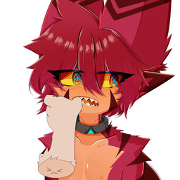 >w< anthro blue_pupils claws collar duo eye_through_hair eyebrow_through_hair eyebrows facial_tuft fin finger_in_mouth fur gills glistening glistening_body hair hand_in_mouth head_fin looking_sideways male multicolored_eyes nipples open_mouth orange_body orange_eyes orange_fur orange_nipples pointy_ears pupils red_body red_eyes red_fur red_hair simple_background striped_ears translucent translucent_hair tuft white_background white_body white_fur yellow_sclera gaogomon gaogomon_(oc) aquatic fish furred_kobold furred_scalie furred_shark kobold scalie shark 1:1 2025 absurd_res hi_res