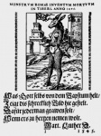 1545 16th_century ancient_art anthro asinus breasts caricature castle catholic_disparagement donkey equid equine female flag german_text gothic_text greyscale hooves hybrid latin_text lucas_cranach_the_elder mammal monochrome monster nipples non-mammal_breasts non-mammal_nipples nude outside pope-ass propaganda renaissance roman_monster scalie solo standing text traditional_media_(artwork) translated