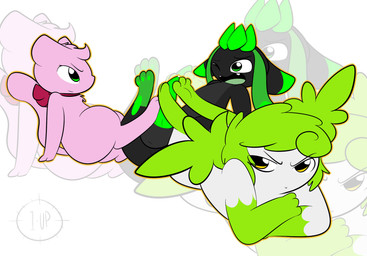 3_toes balls collaborative collaborative_footjob collaborative_sex erection feet female feral foot_fetish foot_play footjob genitals green_eyes group group_sex male male/female nude paws penile penis sex simple_background threesome toes trio two-footed_footjob white_background yellow_eyes thefablednekos nintendo pokemon allison_(thefablednekos) ashley_(thefablednekos) minty_(blizzyglaceon93) eeveelution generation_1_pokemon generation_4_pokemon glaceon legendary_pokemon mew_(pokemon) pokemon_(species) shaymin sky_forme_shaymin 2015 digital_media_(artwork) hi_res signature
