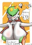 areola big_breasts bodily_fluids breast_expansion breast_massaging breasts dizzy expansion female green_areola green_nipples huge_breasts lactating nipples tsundere arikato tenhead nintendo pokemon gardevoir generation_3_pokemon pokemon_(species) hi_res